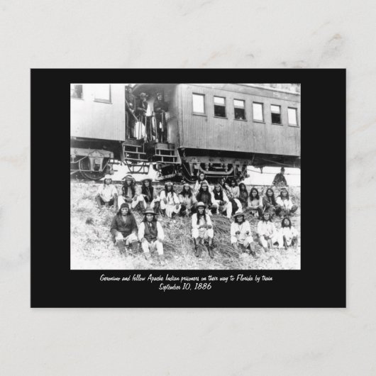 Carte Postale geronimo, Geronimo et autres Apache Indian pri... (Devant)