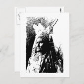 Carte Postale Geronimo noir et blanc (Devant / Derrière)