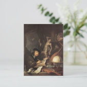 Carte Postale Gerrit Dou - Le Peintre dans son atelier (Debout devant)