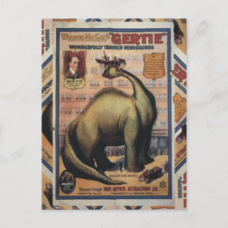 Carte Postale Gertie Le Dinosaur
