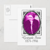 Carte Postale Gertrude Stein (Devant / Derrière)