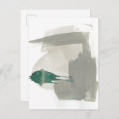 Carte Postale Gestes de terre - Gris et Vert (Devant / Derrière)