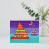 Carte Postale Gestionnaire de voiles (Debout devant)
