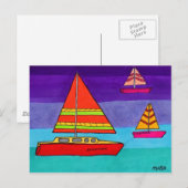 Carte Postale Gestionnaire de voiles (Devant / Derrière)