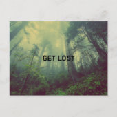 Carte Postale Get Lost - une forêt sauvage (Devant)