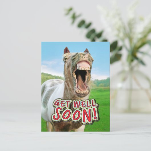 CARTE POSTALE GET WELL (Debout devant)