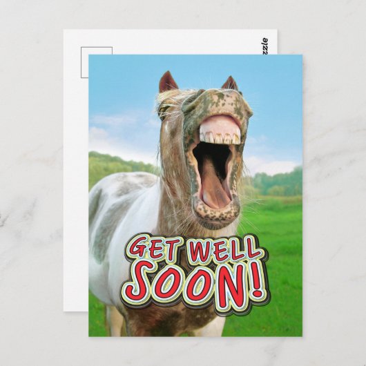 CARTE POSTALE GET WELL (Devant / Derrière)