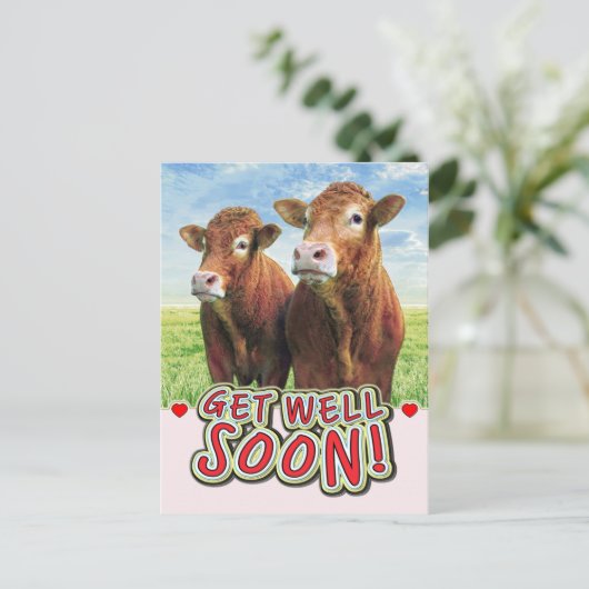 CARTE POSTALE GET WELL (Debout devant)