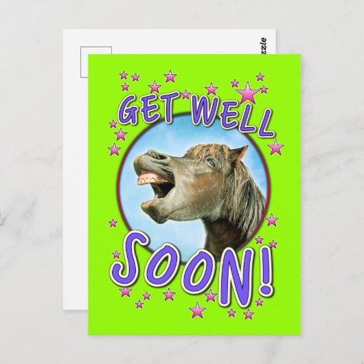 CARTE POSTALE GET WELL SOON ! (Devant / Derrière)