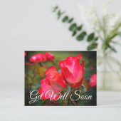 Carte postale Get Well Soon Cherry Parfait Rose #4 (Debout devant)