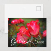 Carte postale Get Well Soon Cherry Parfait Rose #4 (Devant / Derrière)