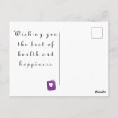 Carte Postale Get Well Soon Teacup (Dos)