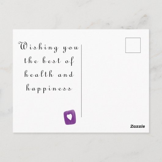 Carte Postale Get Well Soon Teacup (Dos)