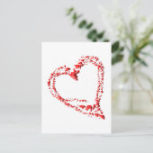 Carte Postale getropftes Herz (Debout devant)
