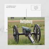 Carte postale Gettysburg Cannon (Devant / Derrière)