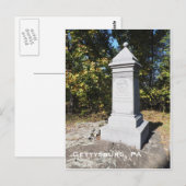 Carte Postale Gettysburg PA (Devant / Derrière)
