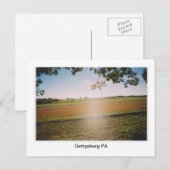 Carte postale Gettysburg PA Champ de bataille "Gho (Devant / Derrière)