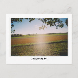 Carte postale Gettysburg PA Champ de bataille "Gho