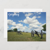 Carte Postale Gettysburg Pennsylvanie Champ de bataille de la gu (Devant / Derrière)