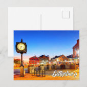 Carte Postale Gettysburg, Pennsylvanie, États-Unis (Devant / Derrière)