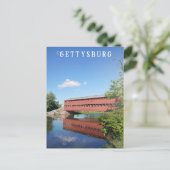 Carte Postale Gettysburg Pennsylvanie Pont couvert Voyage (Debout devant)