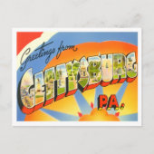 Carte Postale Gettysburg, Pennsylvanie Vintages (Devant)