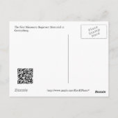 Carte postale Gettysburg Statue I (Dos)