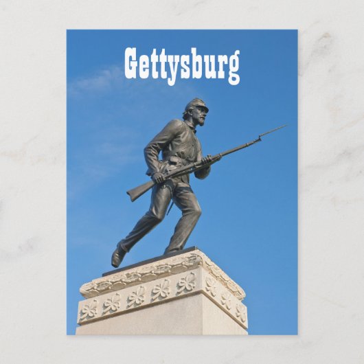 Carte postale Gettysburg Statue I (Devant)
