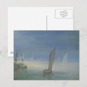 Carte Postale Gezicht op een dorp aan een rivier (Devant / Derrière)