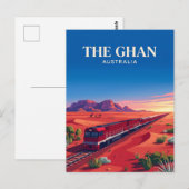 Carte Postale Ghan (Australian Outback) Australie (Devant / Derrière)