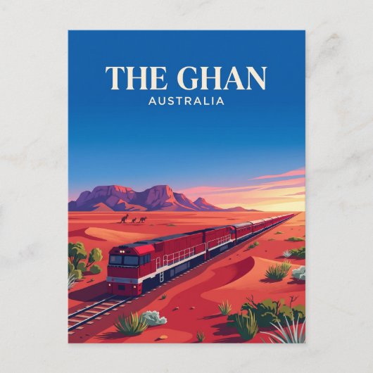 Carte Postale Ghan (Australian Outback) Australie (Devant)