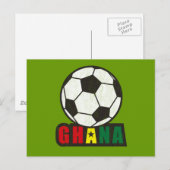 Carte Postale Ghana de football (Devant / Derrière)
