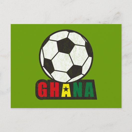 Carte Postale Ghana de football (Devant)