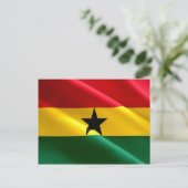 Carte Postale Ghana - Drapeau ghanéen - (Debout devant)