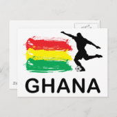 Carte Postale Ghana Football (Devant / Derrière)