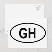 Carte Postale Ghana "GH" (Devant / Derrière)