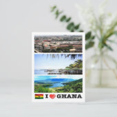 Carte Postale Ghana - I Love - (Debout devant)