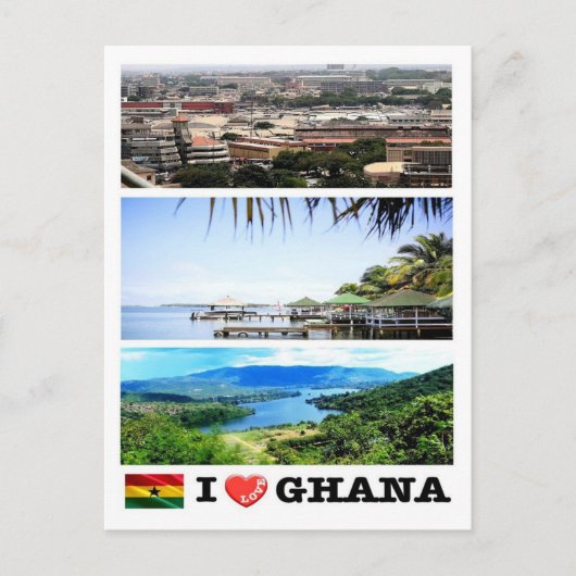 Carte Postale Ghana - I Love - (Devant)
