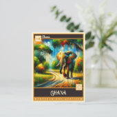 Carte Postale Ghana | Peinture Vintage (Debout devant)