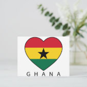 Carte Postale Ghana Soccer Heart (Debout devant)