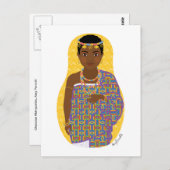 Carte postale Ghanéenne Matryoshka (Devant / Derrière)