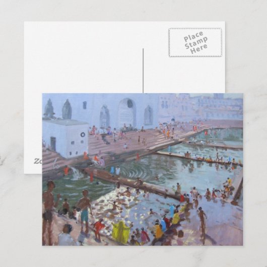 Carte Postale ghats de Pushkar Rajasthan (Devant / Derrière)