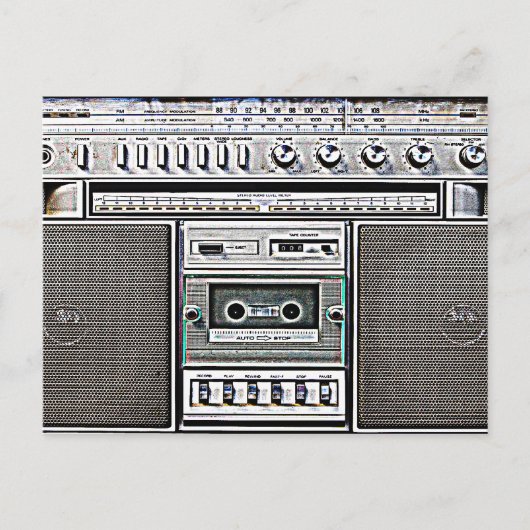 CARTE POSTALE GHETTO BLASTER (Devant)