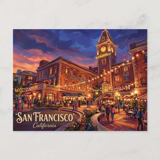 Carte Postale Ghirardelli Square États-Unis (Devant)