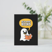 Carte Postale Ghost Dit Lire Plus De Livres (Debout devant)