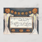 Carte Postale Ghost Jack-o'-lantern Citrouille Scarecrow (Devant)