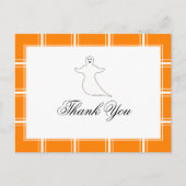 Carte Postale Ghost Merci Halloween Orange (Devant)