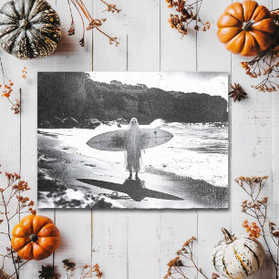 Carte Postale Ghost Surfer Vintage Plage Épouvantable Horreur