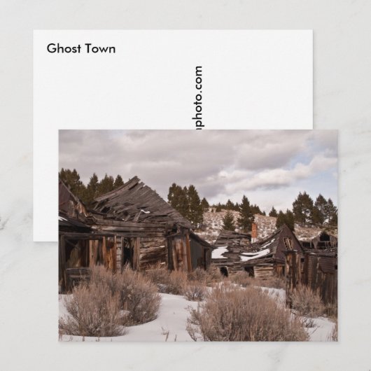 Carte postale Ghost Town (Devant / Derrière)