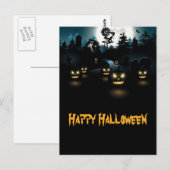Carte postale Ghoulish Halloween (Devant / Derrière)